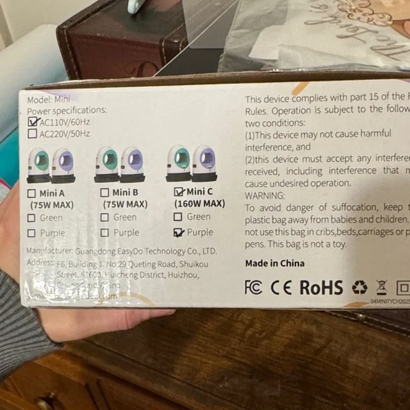 Mini Heat Press Machine - White and purple BRAND NEW - Picture 2 of 4